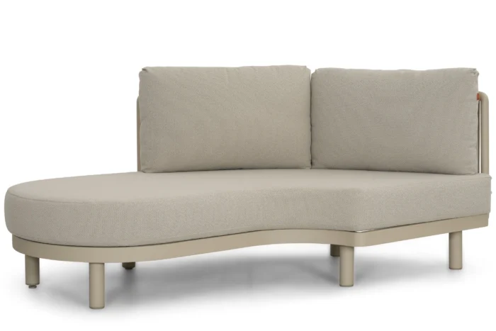 Santika Furniture Nanda Chaisse Longue rechts - Zand/Beige