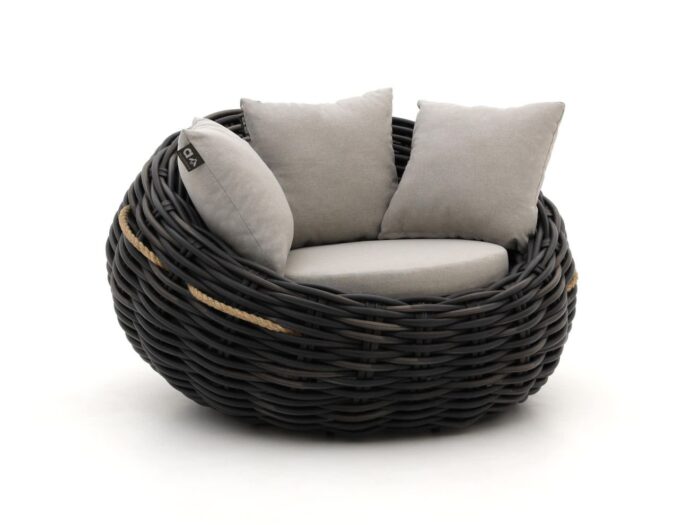 Apple Bee Cocoon lounge tuinstoel Laagste prijsgarantie! – Zwart