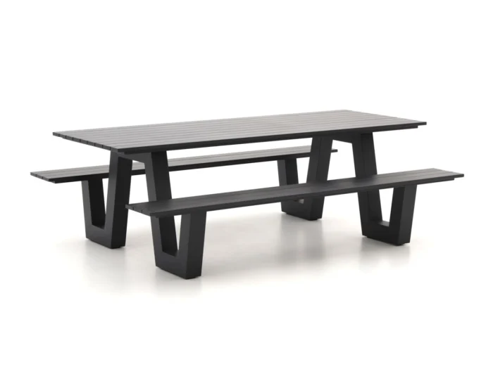 Bellagio tuinmeubelen Cavoli picknicktafel 220x86x74cm - Grijs