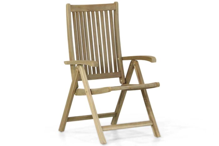 Garden Collections Canterbury verstelbare tuinstoel – Old teak greywash