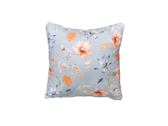 Madison Sierkussen met paspel ca. 50×50 cm Florina blue – blauw