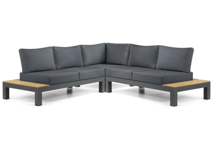 Lifestyle Garden Furniture Vittoria hoek loungeset 3-delig - Grijs-antraciet