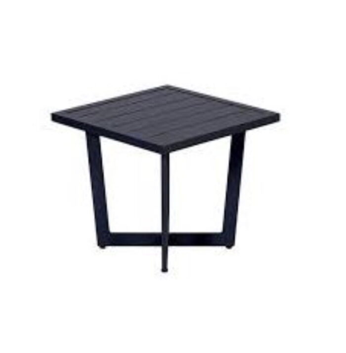 Garden impressions Ivy Bijzettafel 47,5×47,5×42 cm – grijs;zwart