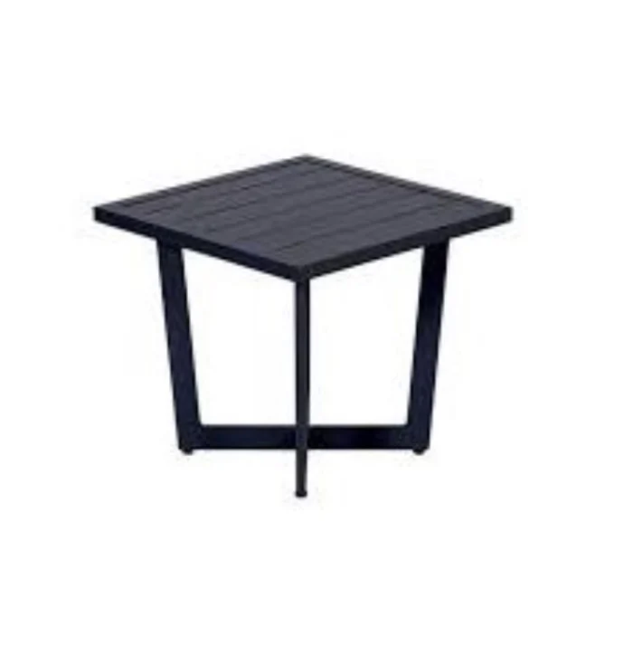 Garden impressions Ivy Bijzettafel 47,5x47,5x42 cm - grijs;zwart
