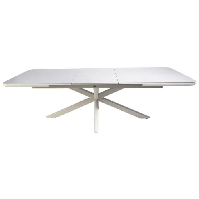 Oosterik home Hillsdale uitschuifbare dining tafel sunny creme B 200 260 x D 100 x H 75 cm - beige