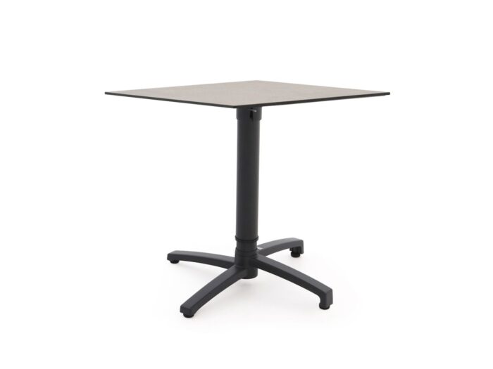 Bellagio tuinmeubelen Canzo klaptafel 80x80x73/109cm verstelbaar – Grijs