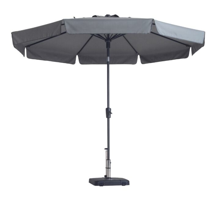 Madison Flores stokparasol Ø 300cm | lichtgrijs – Lichtgrijs, Grijs