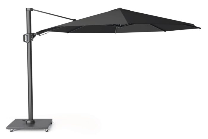 Platinum Challenger zweefparasol 3.5m T2 premium (excl. voet) faded black – Zwart