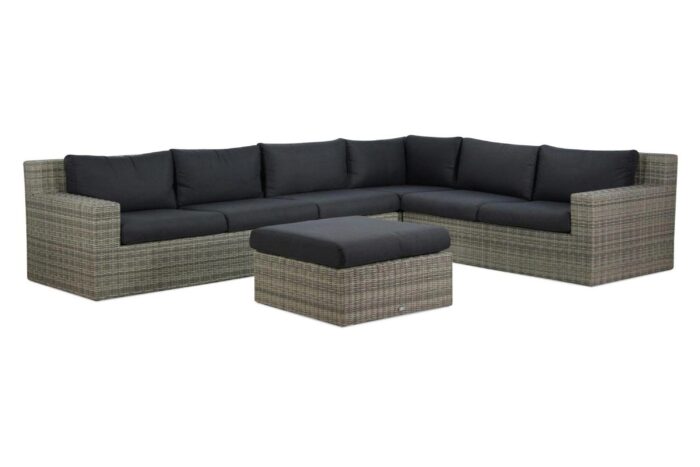 Garden Collections Amico hoek loungeset 5-delig – Grijs-antraciet