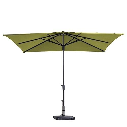 Madison Stokparasol Syros 280 x 280 cm sage green zonwering – groen