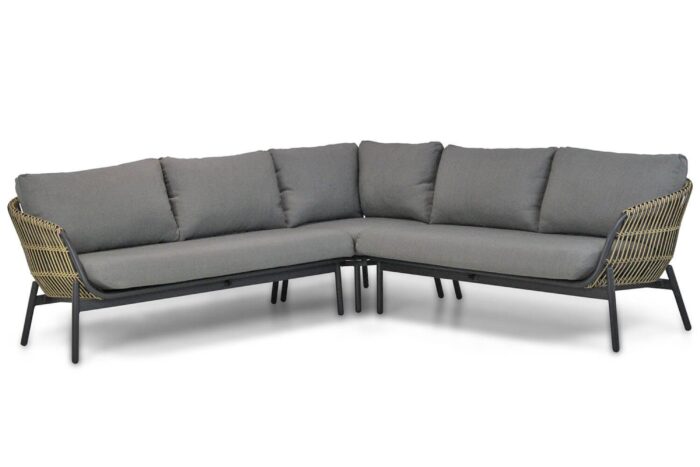 Coco Nathan hoek loungeset 3-delig – Taupe-naturel-bruin