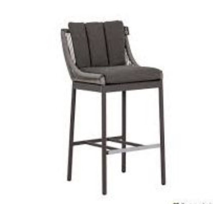 Applebee Bijou Barstoel 55x60x110 cm antraciet – grijs;zwart