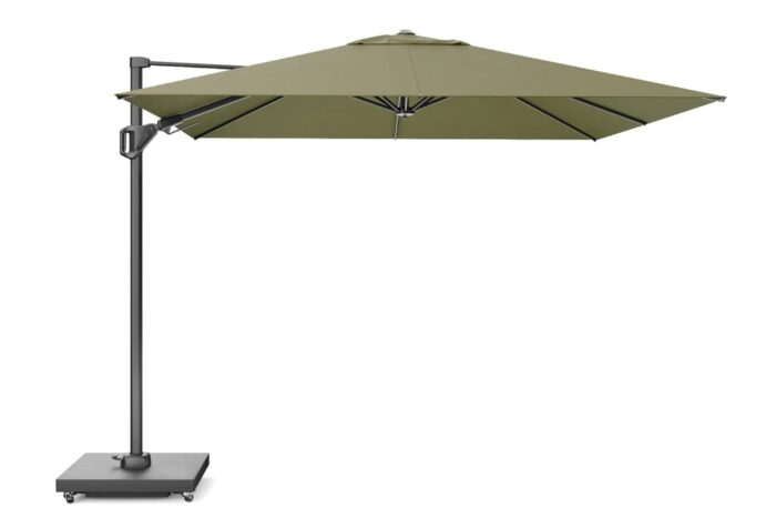 Platinum Challenger zweefparasol 3x3m T2 premium (excl.voet) lush green – Groen
