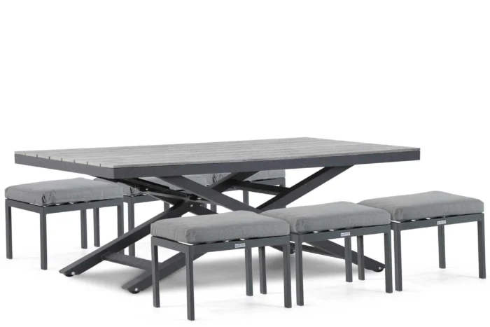 Lifestyle Garden Furniture Palazzo picknickset 7-delig - Grijs-antraciet