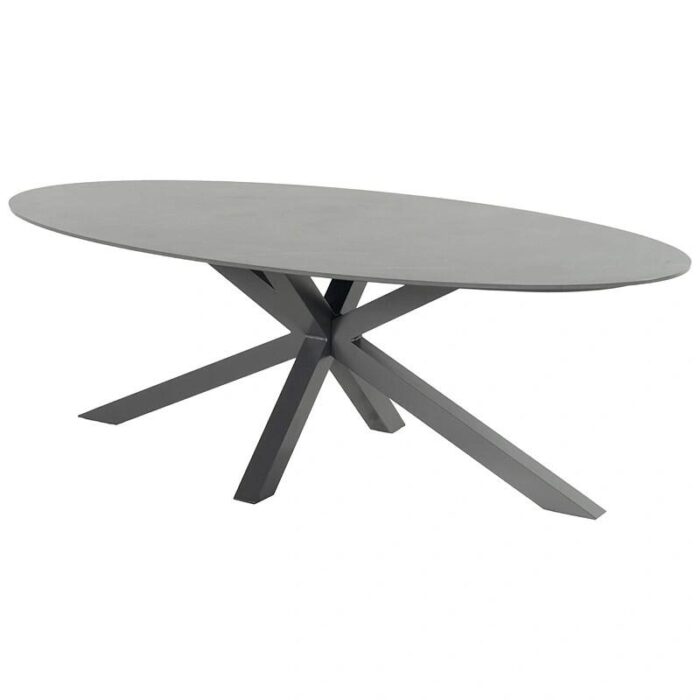 Hartman Xander Tuintafel Ovaal Antraciet – grijs