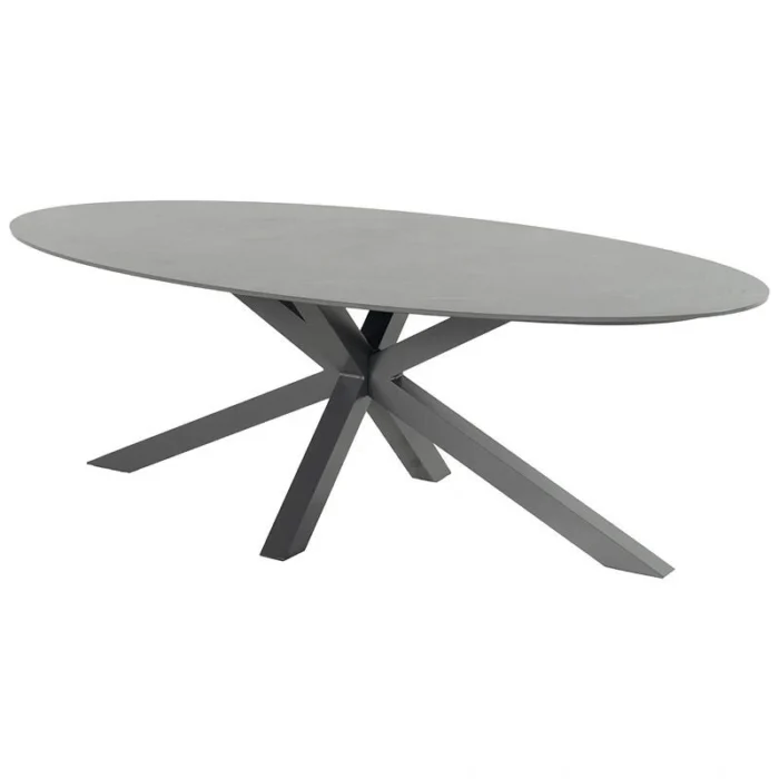 Hartman Xander Tuintafel Ovaal Antraciet - grijs
