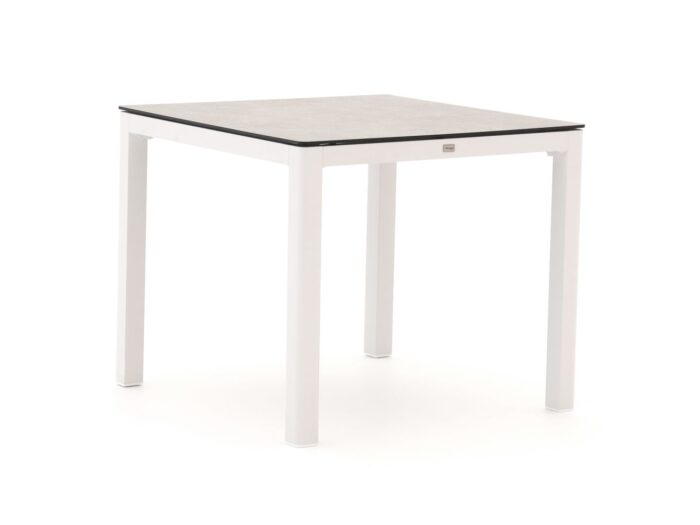 Bellagio tuinmeubelen Bellagio La Fonte dining tuintafel 90x90cm Laagste prijsgarantie! – Wit