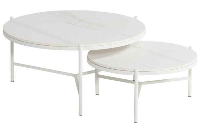 Hartman Carson koffietafel wit dia. 82 H 38 cm
