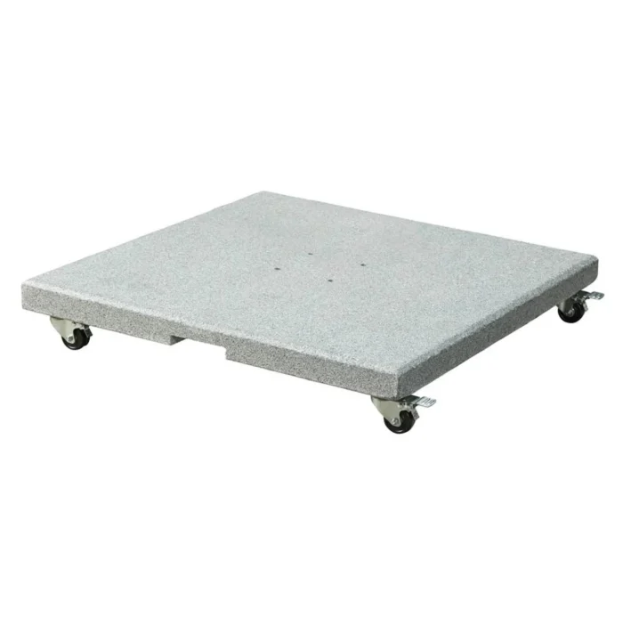 LUX outdoor living Rocca parasolvoet 90kg met zwenkwielen | graniet | grijs