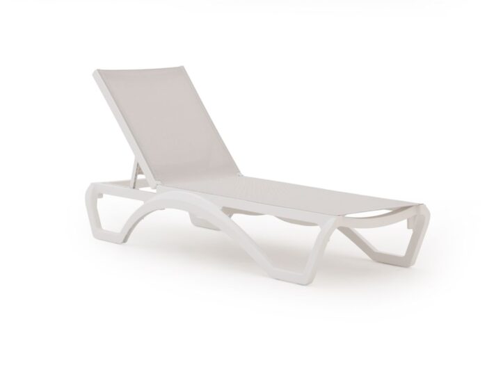 Forza Furniture Forza Russi ligbed stapelbaar/verstelbaar Laagste prijsgarantie! – Wit