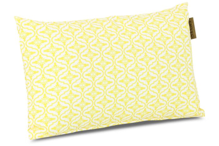 Stoff Mura sierkussen 50 x 30 cm – Geel