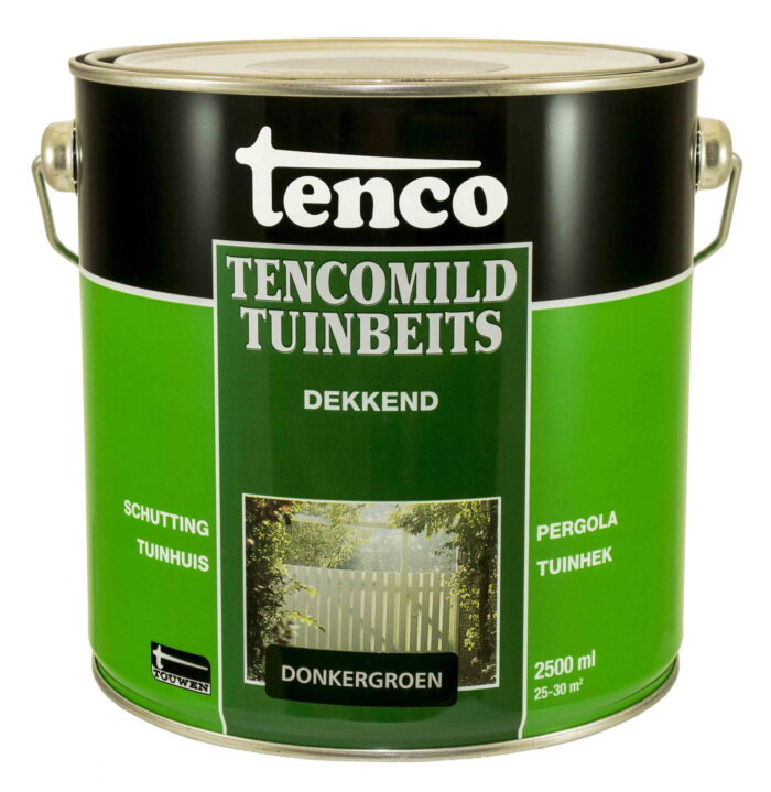 Tenco Dekkend donkergroen 2,5l tencomild verf/beits – groen