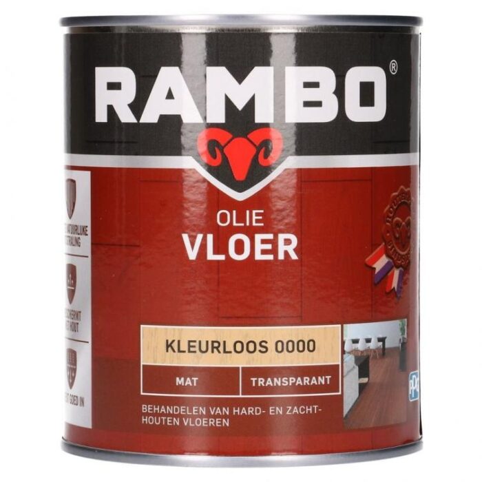 Rambo Olie vloer transp. mat 000 0,75l