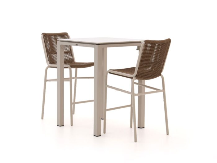Bellagio tuinmeubelen Bellagio Caronia/Trecenta 75cm barset 3-delig stapelbaar Laagste prijsgarantie! – Wit