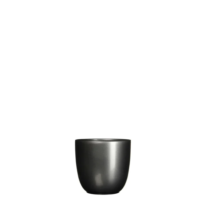Mica decorations Bloempot Pot rond es/7 tusca 7.5 x 8.5 cm antraciet Mica - zwart