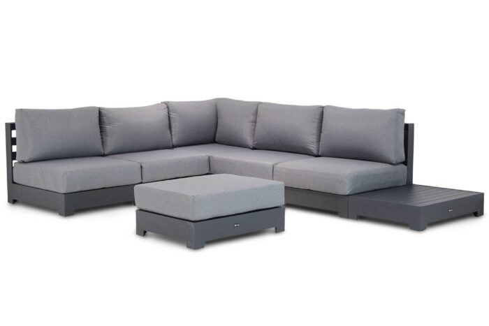 Santika Furniture Phantom hoek loungeset 7-delig – Grijs-antraciet