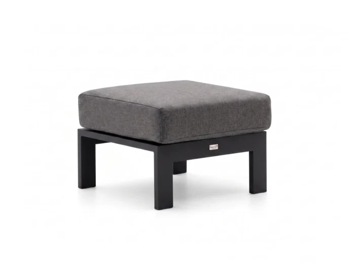 Bellagio tuinmeubelen Musone lounge voetenbank 61x62cm - Zwart