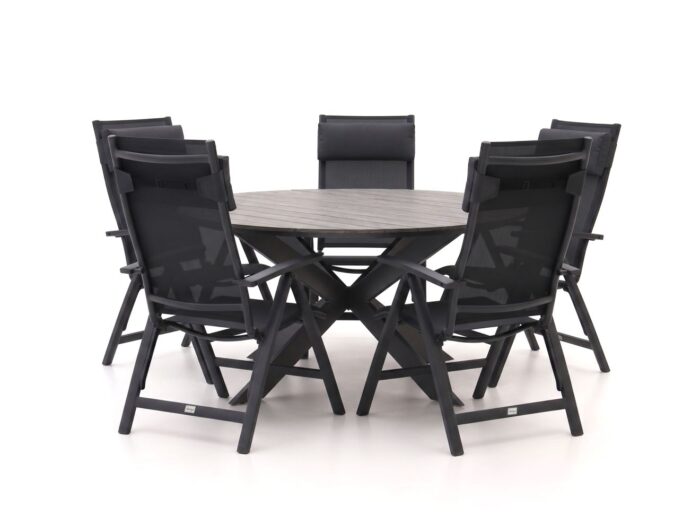 Bellagio tuinmeubelen Bellagio Avenza/Fidenza ø149cm dining tuinset 6-delig verstelbaar Laagste prijsgarantie!