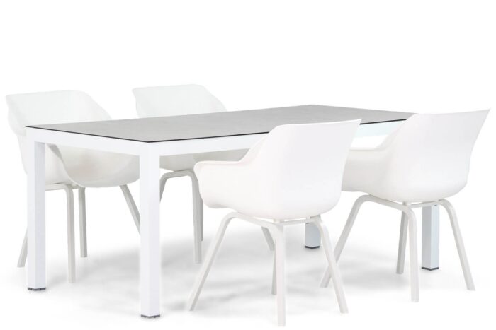 Hartman Sophie element/Margao 180 cm dining tuinset 5-delig – Wit