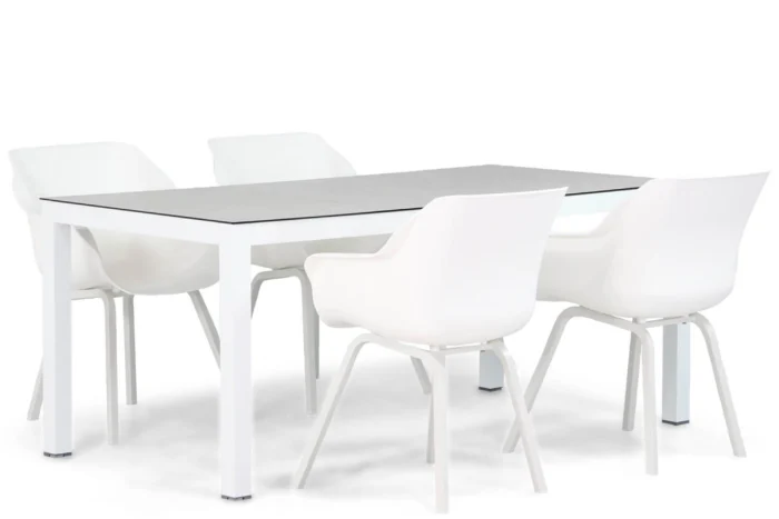 Hartman Sophie element/Margao 180 cm dining tuinset 5-delig - Wit