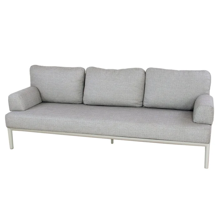 Oosterik home Keystone lounge 3-zitsbank sunny creme B 210 x D 80 x H 77.5 cm - beige