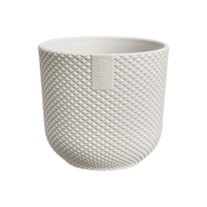 Elho Jazz rond mini 7 cm zijdewit bloempot – wit
