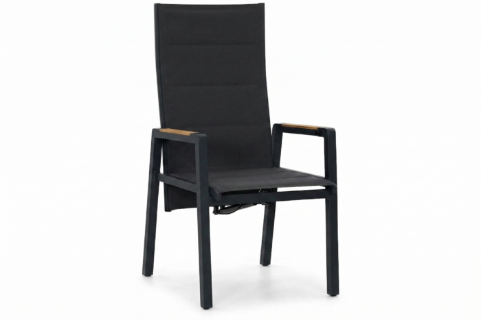 Lifestyle Essence dining tuinstoel verstelbaar antracite – Grijs-antraciet