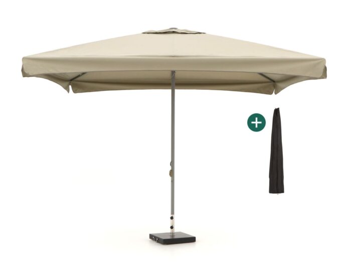 Shadowline Bonaire parasol 350x350cm Laagste prijsgarantie! – Taupe
