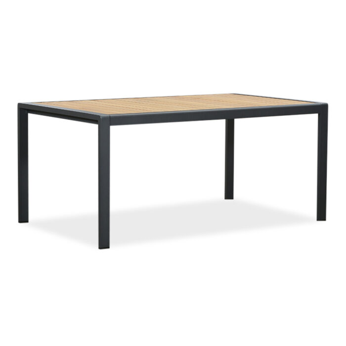 LUX outdoor living Annecy dining tuintafel 4 personen | teakhout + aluminium | Natural Teak/antraciet | 160cm