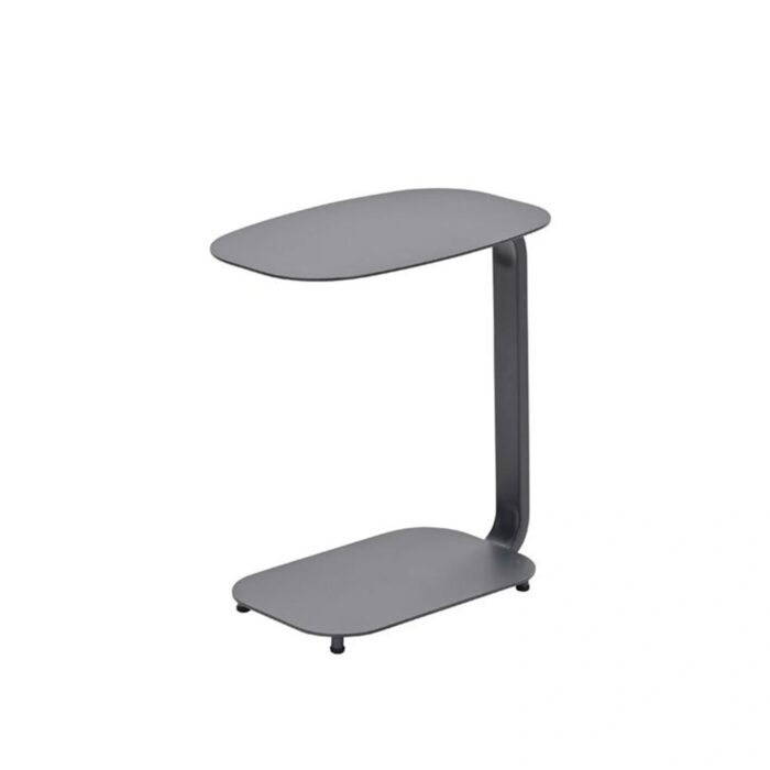 Garden impressions Lucca Bijzettafel Carbon Black 45x30x51 cm – grijs