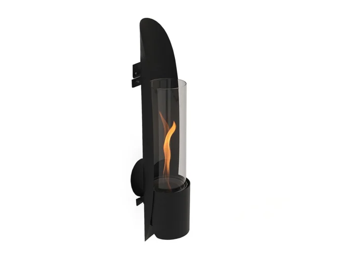 Tenderflame Cycloflame wandhaard 16,5x16,5x81cm - Zwart