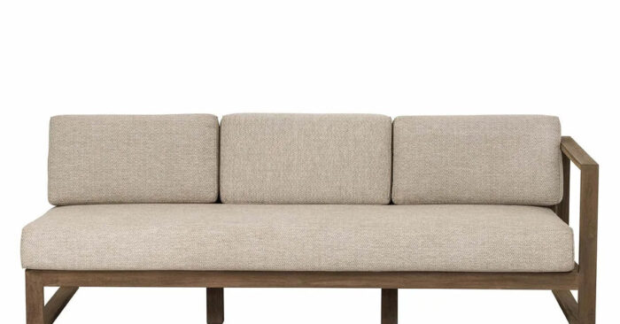 Apple Bee | Loungebank Antigua 3-zits Rechts | Coastal Teak