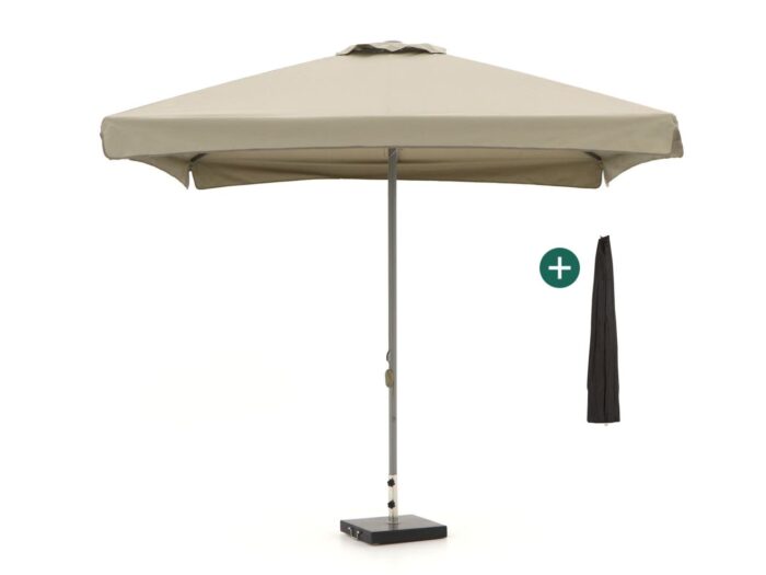 Shadowline Bonaire parasol 300x300cm Laagste prijsgarantie! – Taupe