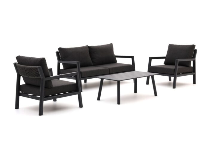 Manifesto Furniture Manifesto Corsano stoel-bank loungeset 4-delig Laagste prijsgarantie! – Grijs