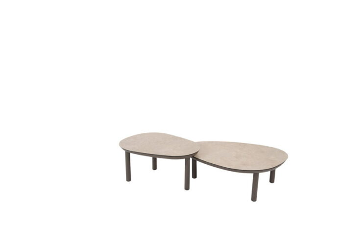 Taste Monroe set van 2 coffee tafels terre printed keramiek 80×27 en 65×32 cm
