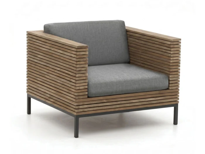 ROUGH Furniture ROUGH-D lounge tuinstoel - Bruin