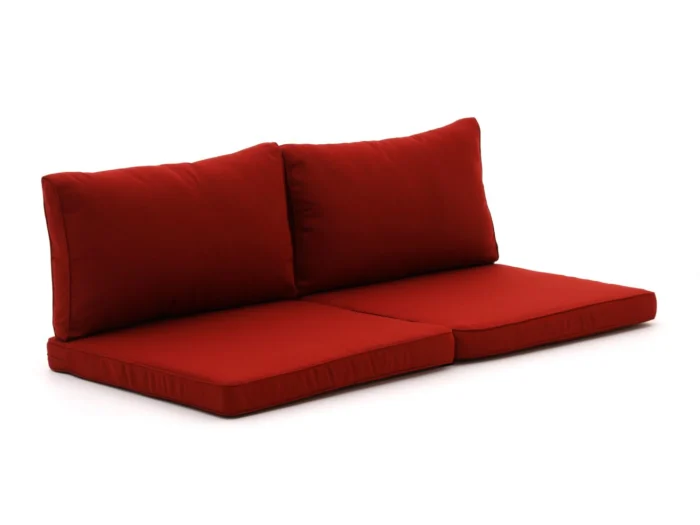 Madison loungekussenset luxe zit 73x73cm rug 73x40cm 4-delig - Rood