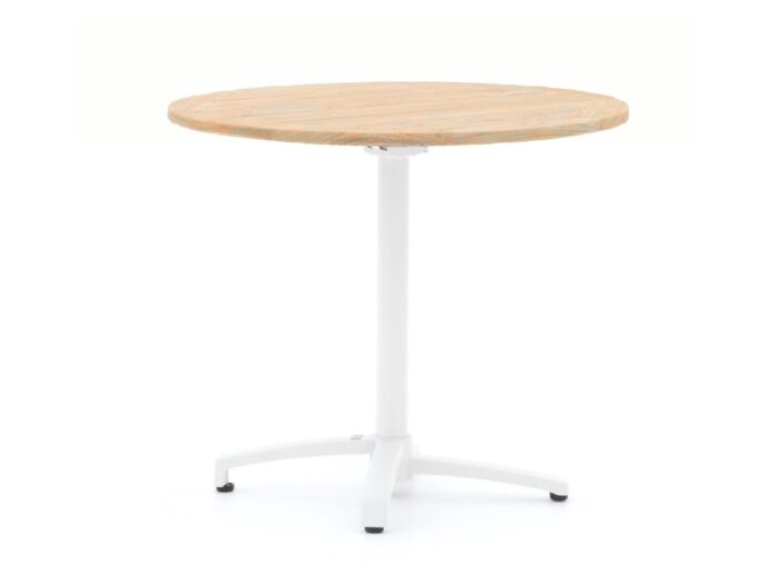 Bellagio tuinmeubelen Bellagio Canzo klaptafel ø 85cm (h:75cm) Laagste prijsgarantie! – Bruin