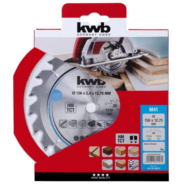 Kwb Cirkelzaagblad hm 156×12,75 41m