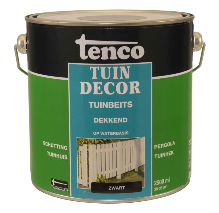 Tenco Tuindecor dekkend zwart 2,5l verf/beits